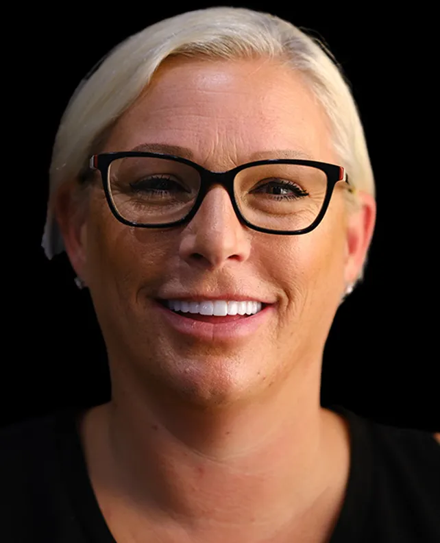 Patient 1 smile after dental implants